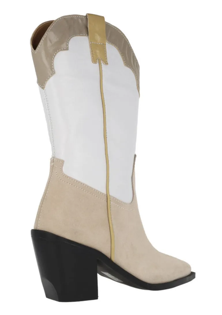 Botas cowboy combinadas con tacón alto Erin