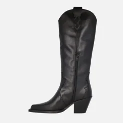 Botas cowboy negras de caña alta Vendome