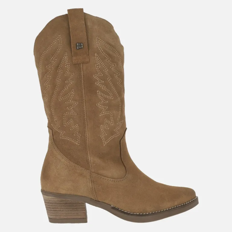 Botas cowboy Teo de piel con bordados