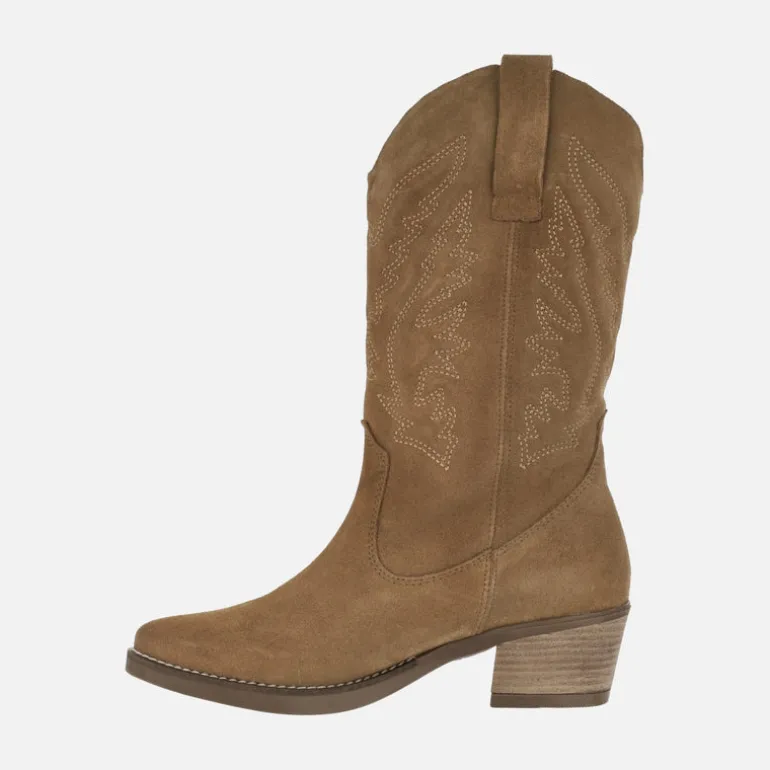 Botas cowboy Teo de piel con bordados