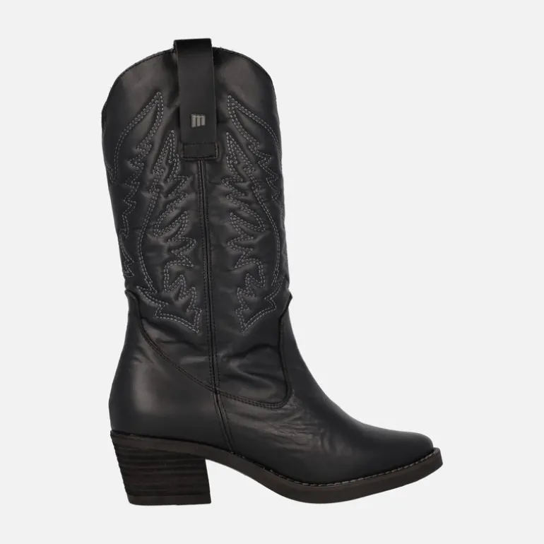 Botas cowboy Teo de piel con bordados