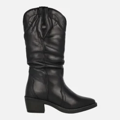 Botas cowboy Teo de piel con caña arrugada