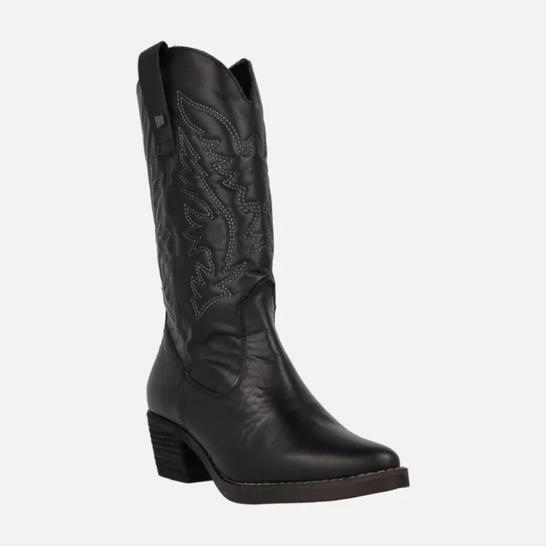 Botas cowboy Teo de piel con bordados