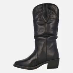 Botas cowboy Teo de piel con caña arrugada