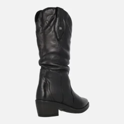 Botas cowboy Teo de piel con caña arrugada