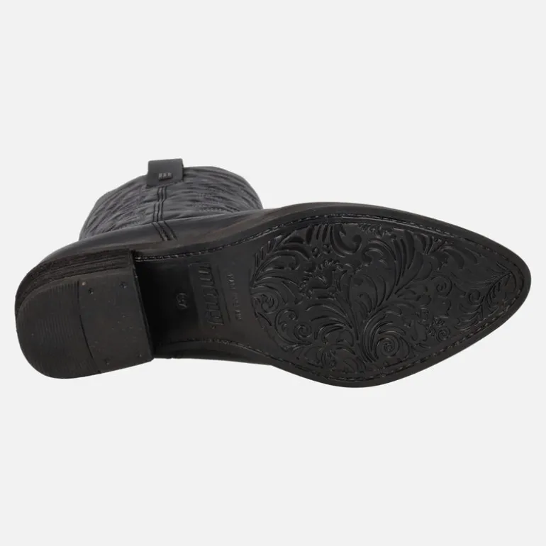 Botas cowboy Teo de piel con bordados