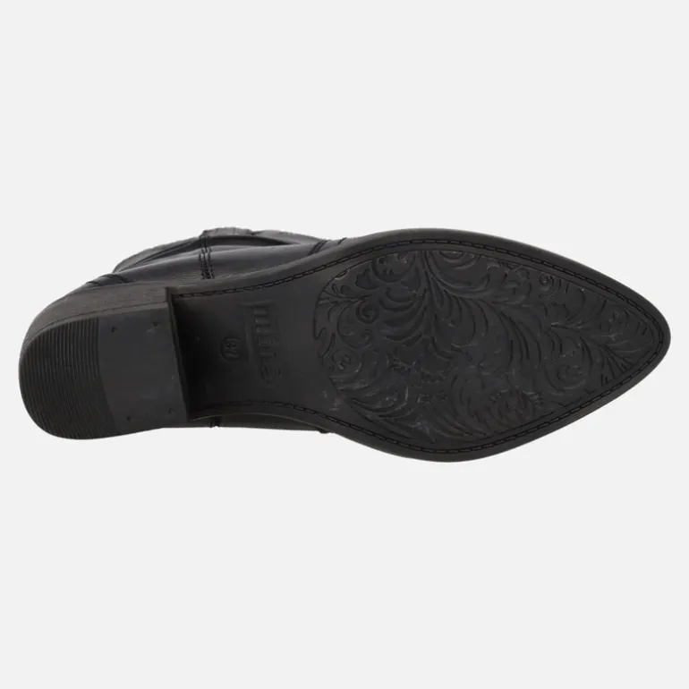 Botas cowboy Teo de piel con caña arrugada