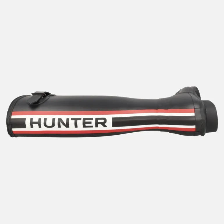Botas de agua Hunter Orginal tall LG Bkstrp black con logo trasero