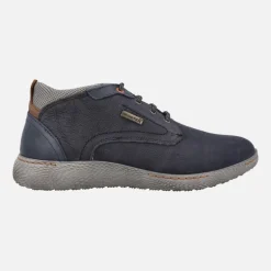 Botas de cordones para hombre en piel nobuck con membrana impermeable