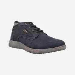 Botas de cordones para hombre en piel nobuck con membrana impermeable
