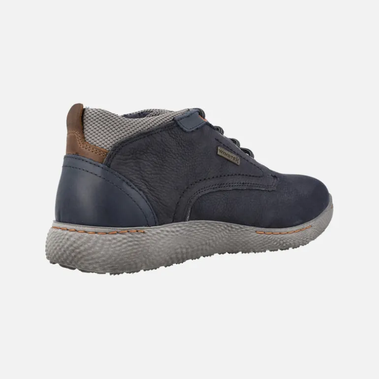 Botas de cordones para hombre en piel nobuck con membrana impermeable
