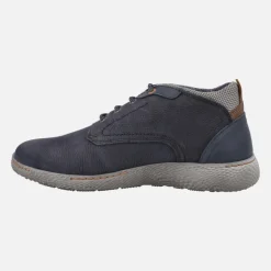 Botas de cordones para hombre en piel nobuck con membrana impermeable