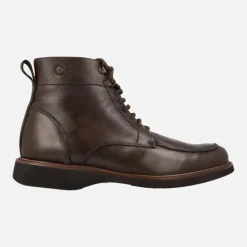 Botas de cordones para hombre en piel grabada