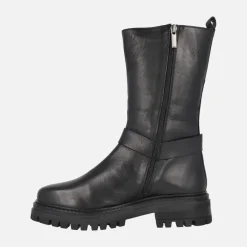 Botas de estilo motero en piel negra de Top3