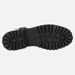Botas de estilo motero en piel negra de Top3