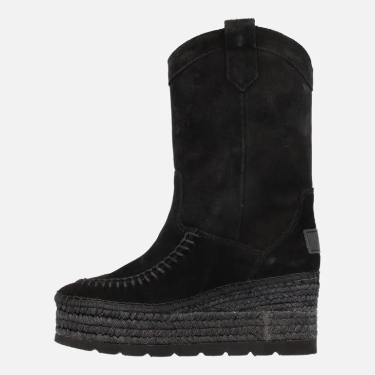 Botas de media caña Vidorreta con plataforma de yute