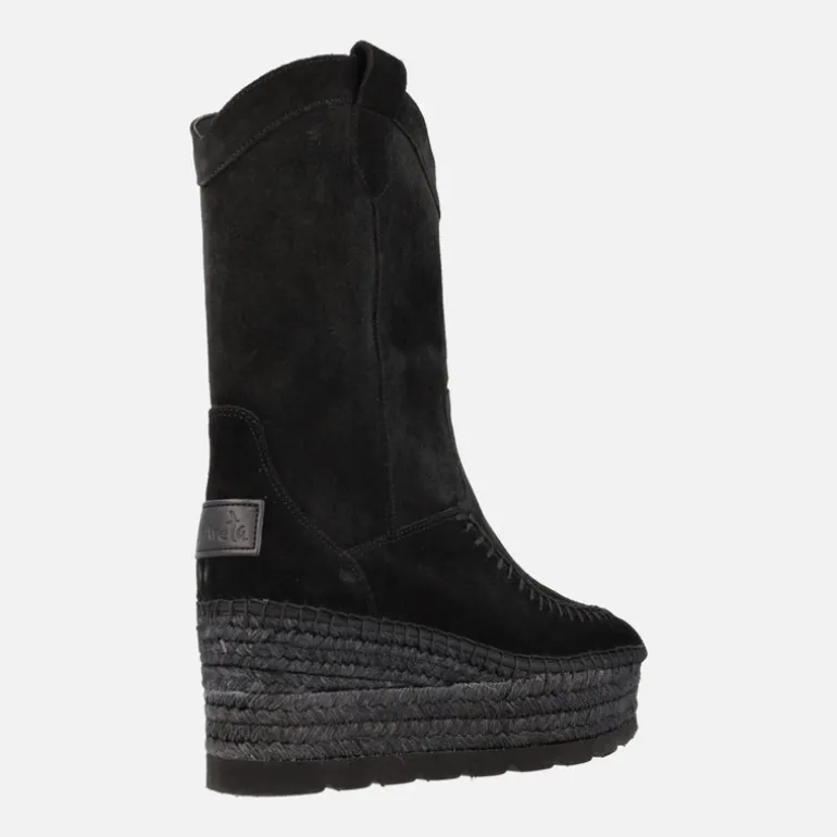 Botas de media caña Vidorreta con plataforma de yute