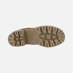 Botas de mujer en serraje camel con piso track