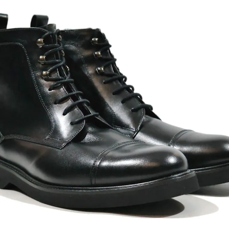 Botas de piel con cordones para hombre con membrana TEX