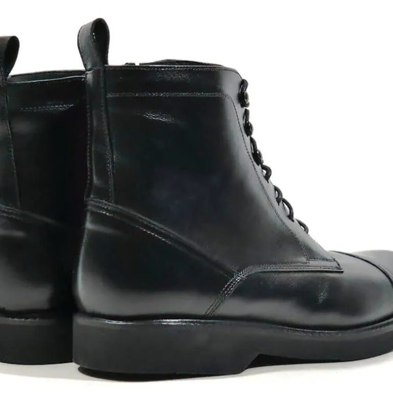 Botas de piel con cordones para hombre con membrana TEX