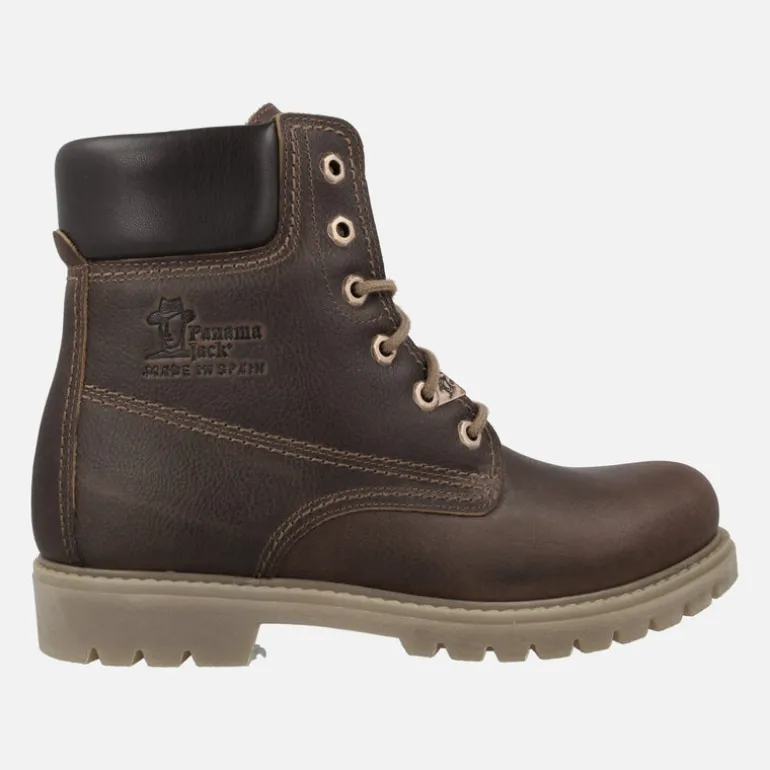 Botas de piel con cordones Panama 03 para mujer
