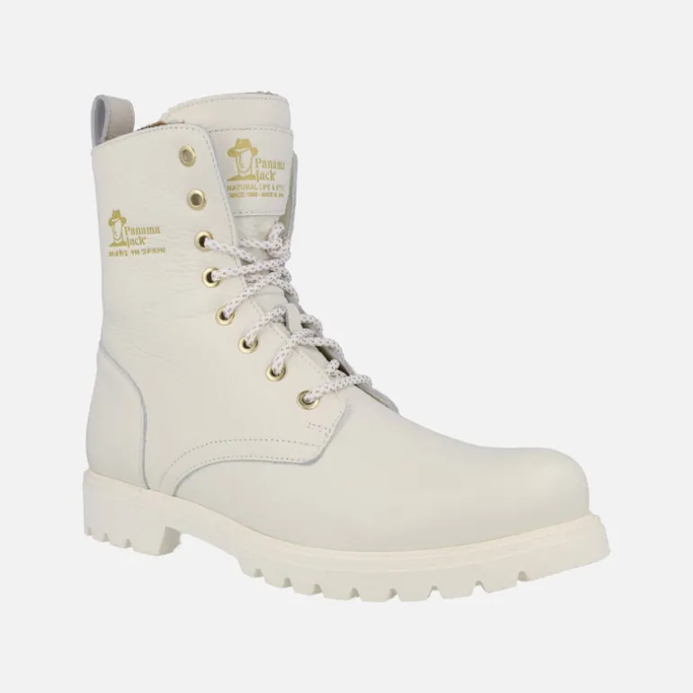 Botas de piel con cordones y forro de pelo Frisia