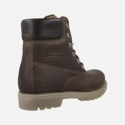 Botas de piel con cordones Panama 03 para mujer