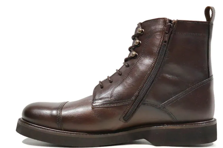 Botas de piel con cordones para hombre con membrana TEX
