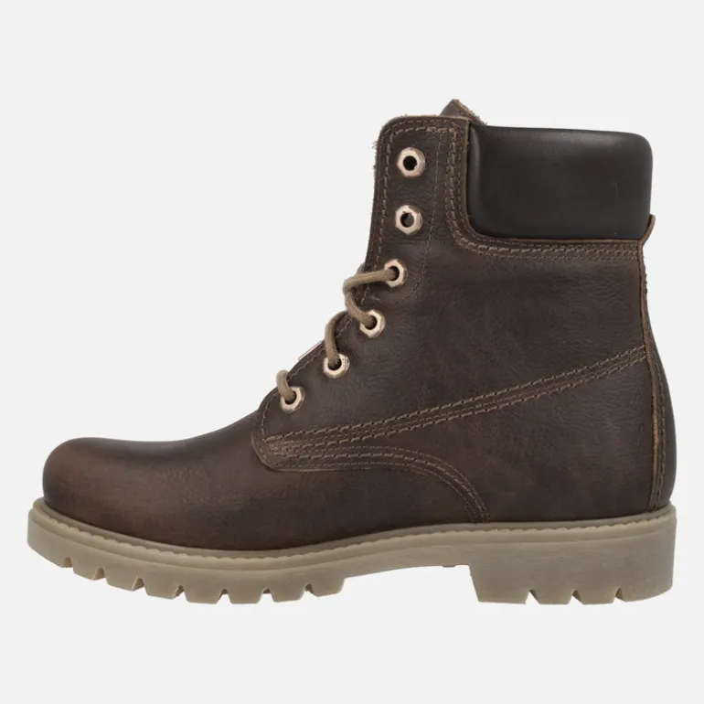 Botas de piel con cordones Panama 03 para mujer