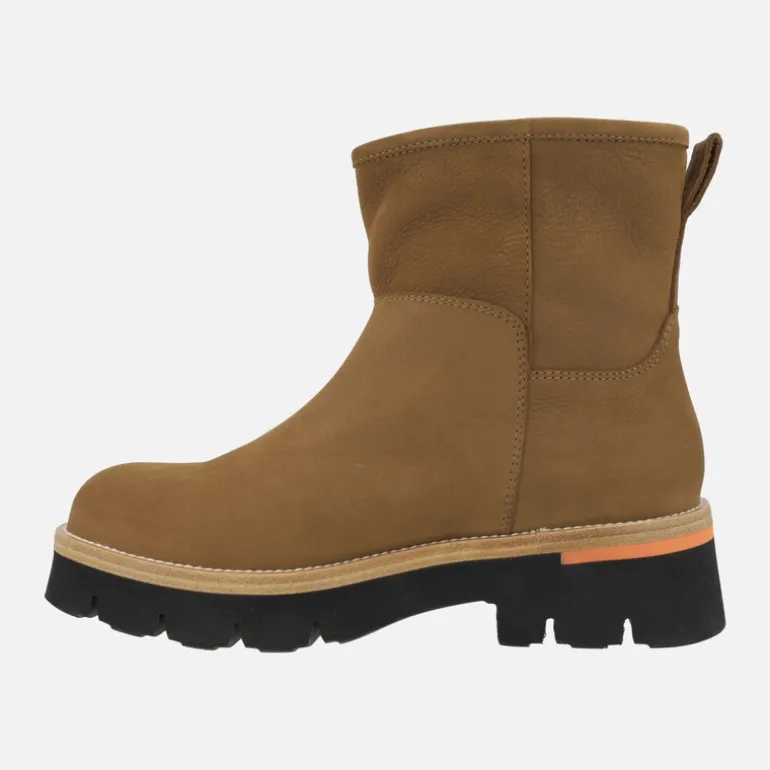 Botas de piel nobuck con forro de pelo Laia