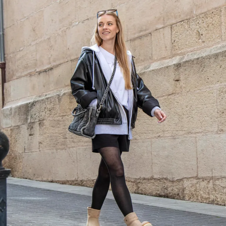 Botas de piel nobuck con forro de pelo Laia