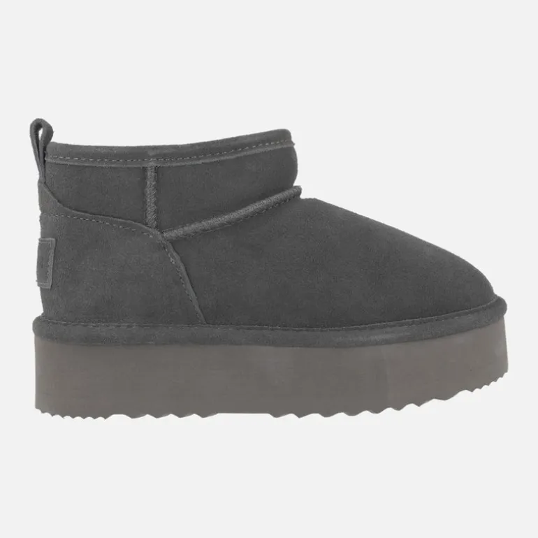 Botas de serraje con doble suela y forro de lana Glen