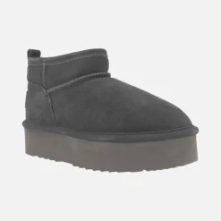 Botas de serraje con doble suela y forro de lana Glen