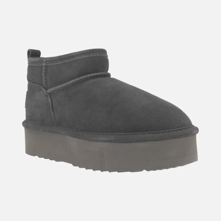 Botas de serraje con doble suela y forro de lana Glen