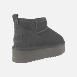 Botas de serraje con doble suela y forro de lana Glen