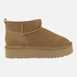 Botas de serraje con doble suela y forro de lana Glen