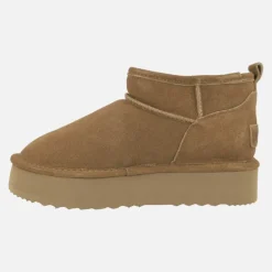 Botas de serraje con doble suela y forro de lana Glen