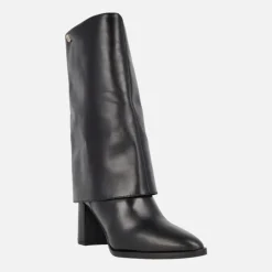 Botas de tacón Popa Demi en piel negra