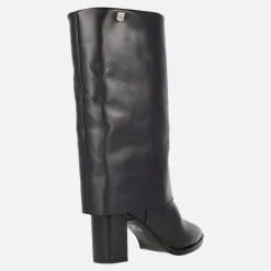 Botas de tacón Popa Demi en piel negra