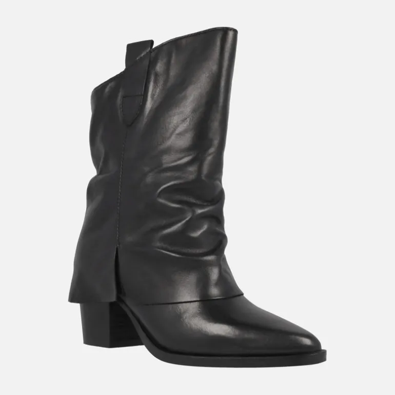 Botas de tacón Tiny con caña baja y faldón