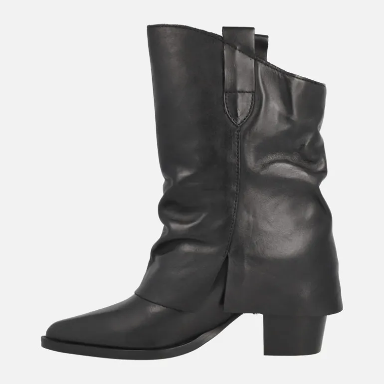 Botas de tacón Tiny con caña baja y faldón