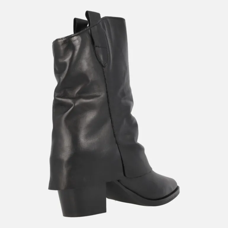 Botas de tacón Tiny con caña baja y faldón