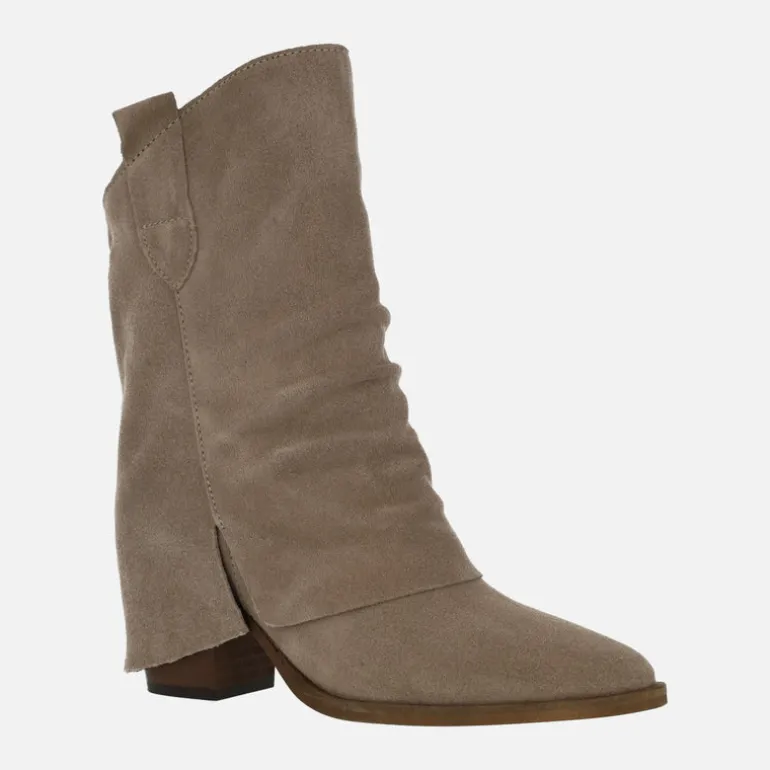 Botas de tacón Tiny con caña baja y faldón