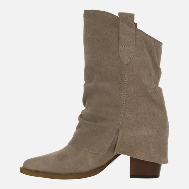 Botas de tacón Tiny con caña baja y faldón