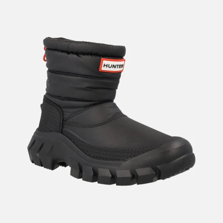 Botas Hunter Intrepid short snow black para mujer