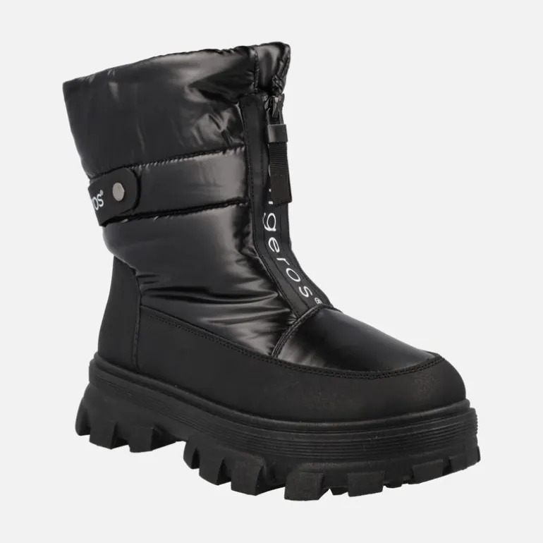 Botas Lena en nylon acolchado e hidrofugado con cremallera frontal