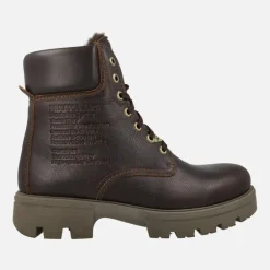 Botas marrones de piel para hombre CODY con forro de pelo
