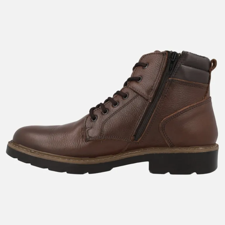 Botas marrones de piel para hombre con membrana Gore-tex