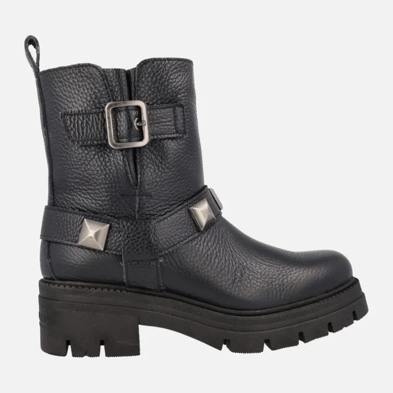 Botas moteras bajas Hispanitas Ashley negras