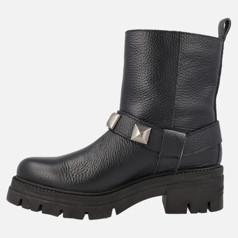 Botas moteras bajas Hispanitas Ashley negras